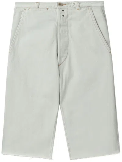 Maison Margiela Knee-length Denim Shorts In Grau