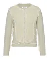 Maison Margiela Frayed Cardigan In Neutral