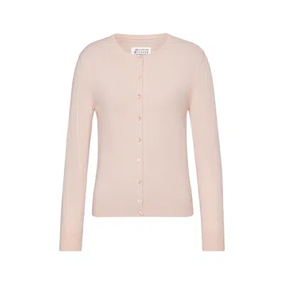 Maison Margiela Knit Cardigan Woman Pale Pink