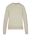 Maison Margiela Textured Knit Crewneck Sweater In Nude