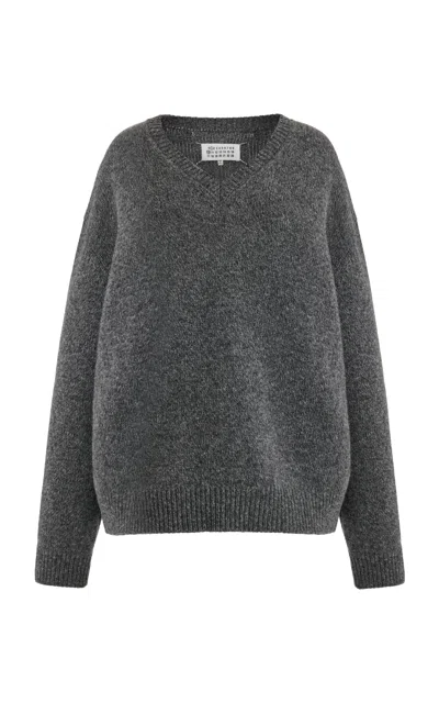 Maison Margiela Gray Layered Sweater In 860f Medium Grey