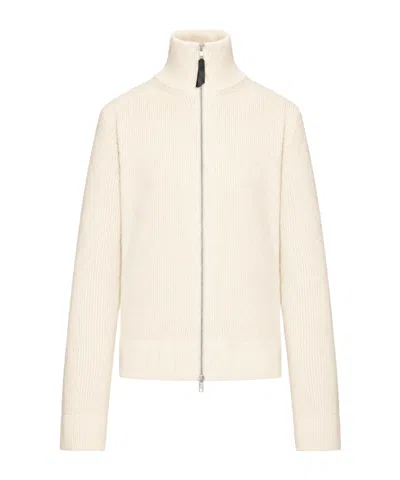 Maison Margiela Knit Zip-up Cardigan In Neutral
