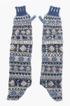 Maison Margiela Knited Fingerless Warm Lenght Gloves With Studs