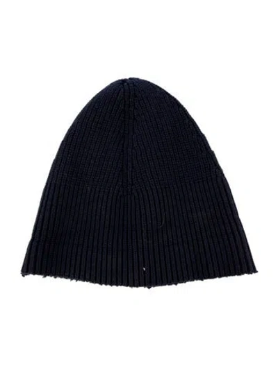 Pre-owned Maison Margiela Knitted Beanie Cap In Blue