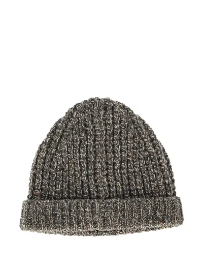 Pre-owned Maison Margiela Knitted Beanie Hat In Gray