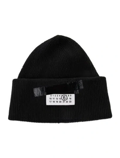 Pre-owned Maison Margiela Knitted Beanie W/tags In Black