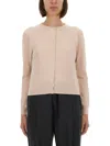Maison Margiela Knitwear Crew Neck Long Sleeves Ribbed Cuffs In Pink