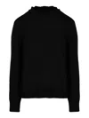 Maison Margiela Knitted Drop-shoulder Cardigan In F Black