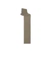Maison Margiela Knitted Long Scarf In Gray