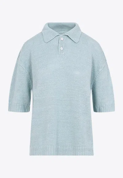MAISON MARGIELA KNITTED POLO SHIRT