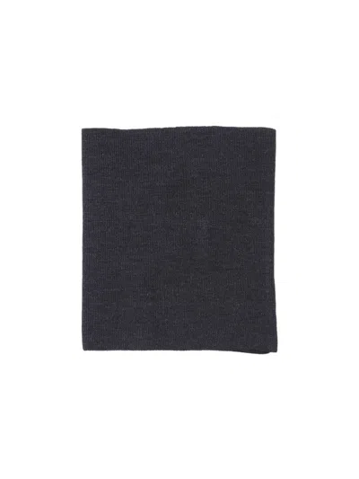 Maison Margiela Knitted Scarf In Black