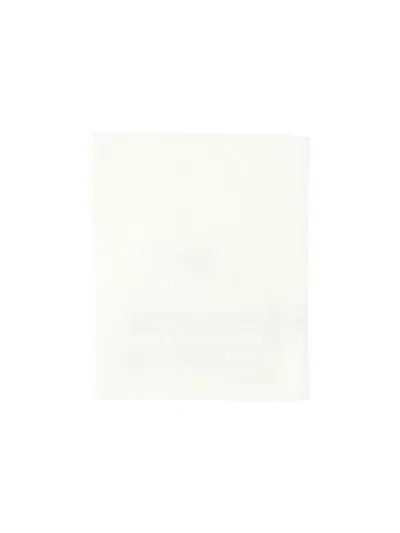 Maison Margiela Knitted Scarf In Ivory