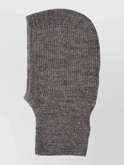 Maison Margiela Knitted Stretch Gloves Comfortable Fit In Gray