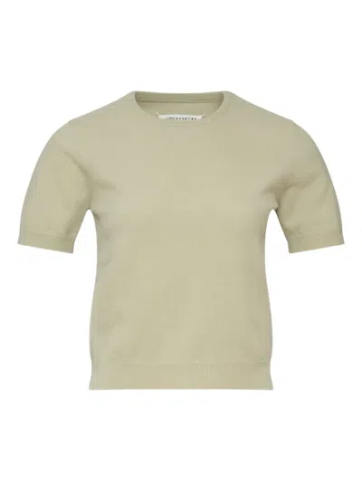 Maison Margiela Knitted T-shirt In Neutral