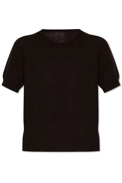 Maison Margiela Virgin Wool T-shirt In Brown