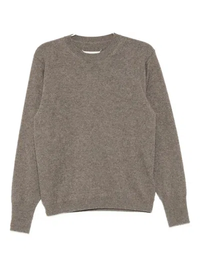 Maison Margiela Knitted Top In Gray