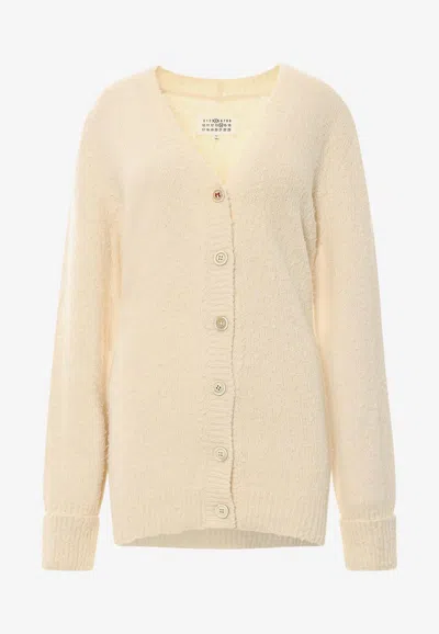 MAISON MARGIELA KNITTED V-NECK CARDIGAN