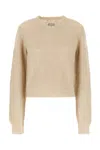 Maison Margiela Woman Sweater Beige Size S Hemp In 113