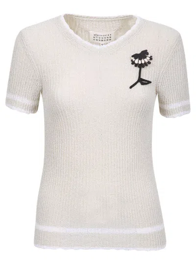 Maison Margiela Knitwear In Beige