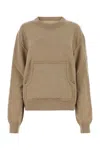 Maison Margiela Woman Melange Cappuccino Wool Blend Sweater In Beige O Tan