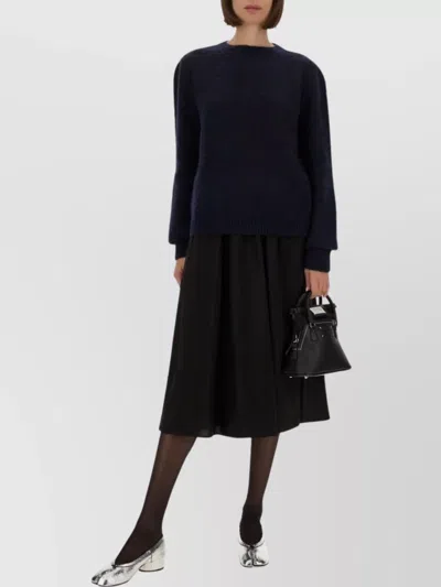 Maison Margiela Knitwear Crew Neck Long Sleeves In Blue