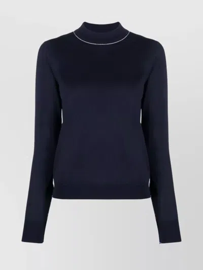 MAISON MARGIELA KNITWEAR CREWNECK JUMPER FRAYED EDGES