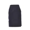Maison Margiela L-blend Skirt With Satin Panel In Blue