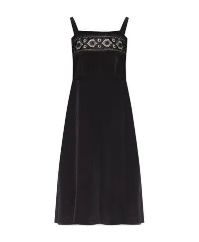 MAISON MARGIELA MAISON MARGIELA LACE PANELLED MIDI DRESS