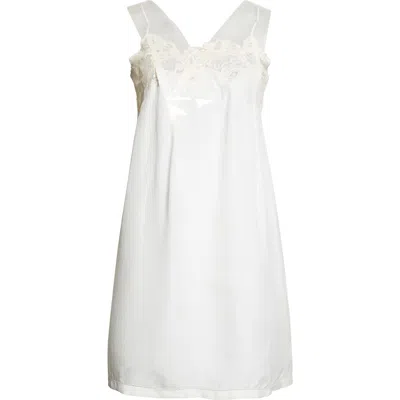 Maison Margiela Slip Spaghetti-strap Mini Dress In White