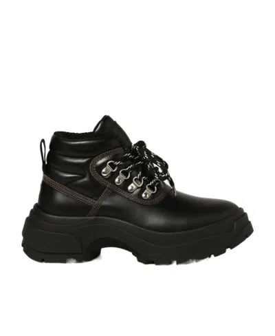Maison Margiela Lace-up Boots In Black