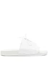 Maison Margiela Lace-up Pool Slides In White