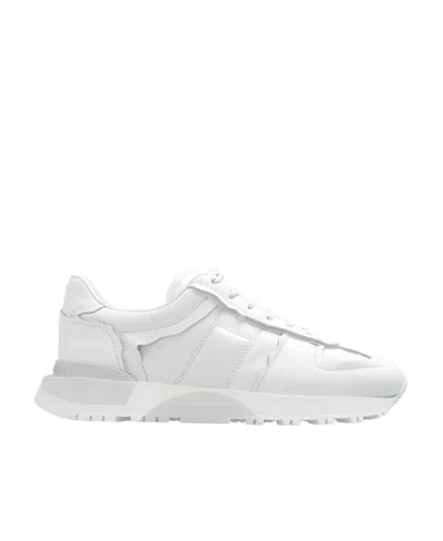 Maison Margiela Lace-up Trainers In White