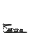 MAISON MARGIELA LACED LEATHER SANDALS