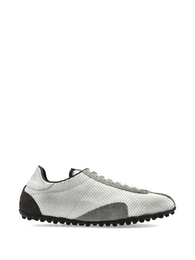 Maison Margiela Lacer-up Sneakers In White