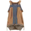 Maison Margiela Ladies Camel Houndstooth Wool Decortique Top In Yellow