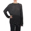 MAISON MARGIELA MAISON MARGIELA LADIES SEQUINNED DISTRESSED JUMPER