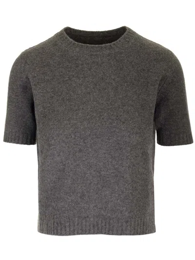 Maison Margiela Lambswool Sweater In Grey