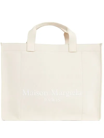 Maison Margiela Large Cabas Tote Bag In Neutrals