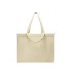 Maison Margiela Cabas Shopping Bag Large Unisex Toile In Nude