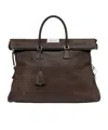 Maison Margiela Leopard Print 5ac Handbag With Shoulder Strap In Brown