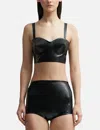 Maison Margiela Latex Bra In Black