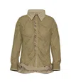 Maison Margiela Layer Shirt In Brown