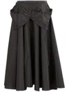 Maison Margiela Deconstructed-waist Nylon Midi Skirt In Black