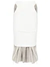 Maison Margiela Layered Knee-length Skirt In ホワイト