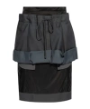 Maison Margiela Layered Knee-length Skirt In Black