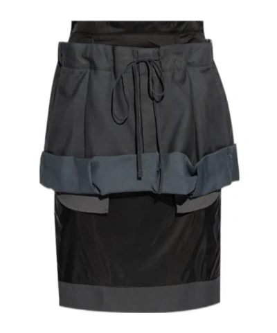 Maison Margiela Layered Knee-length Skirt In Multi