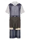Maison Margiela Layered Midi Dress In Multi