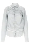Maison Margiela Layered Shirt With Chest Pocket And Peplum Hem