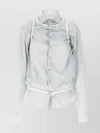 Maison Margiela Layered Shirt With Chest Pocket And Peplum Hem