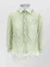 Maison Margiela Multi Layer Shirt Sweaters And Cardigans Green